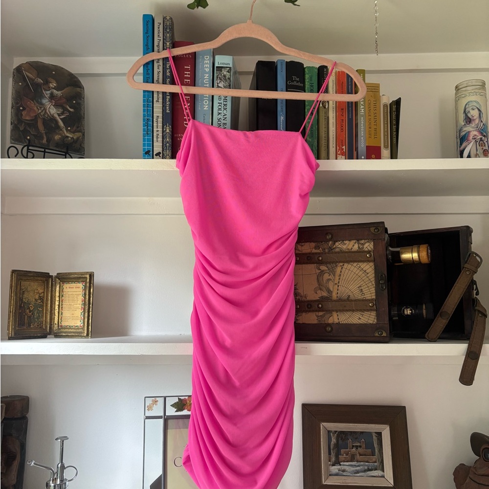 PRINCESS POLLY Holloway Wishes Mini Dress Pink SZ US 2 - Picture 3 of 6